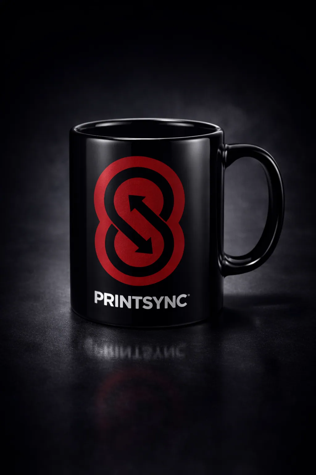 Ultra Realistic 8k Studio Mockup Of A Special Banded Mug With Glossy Cera