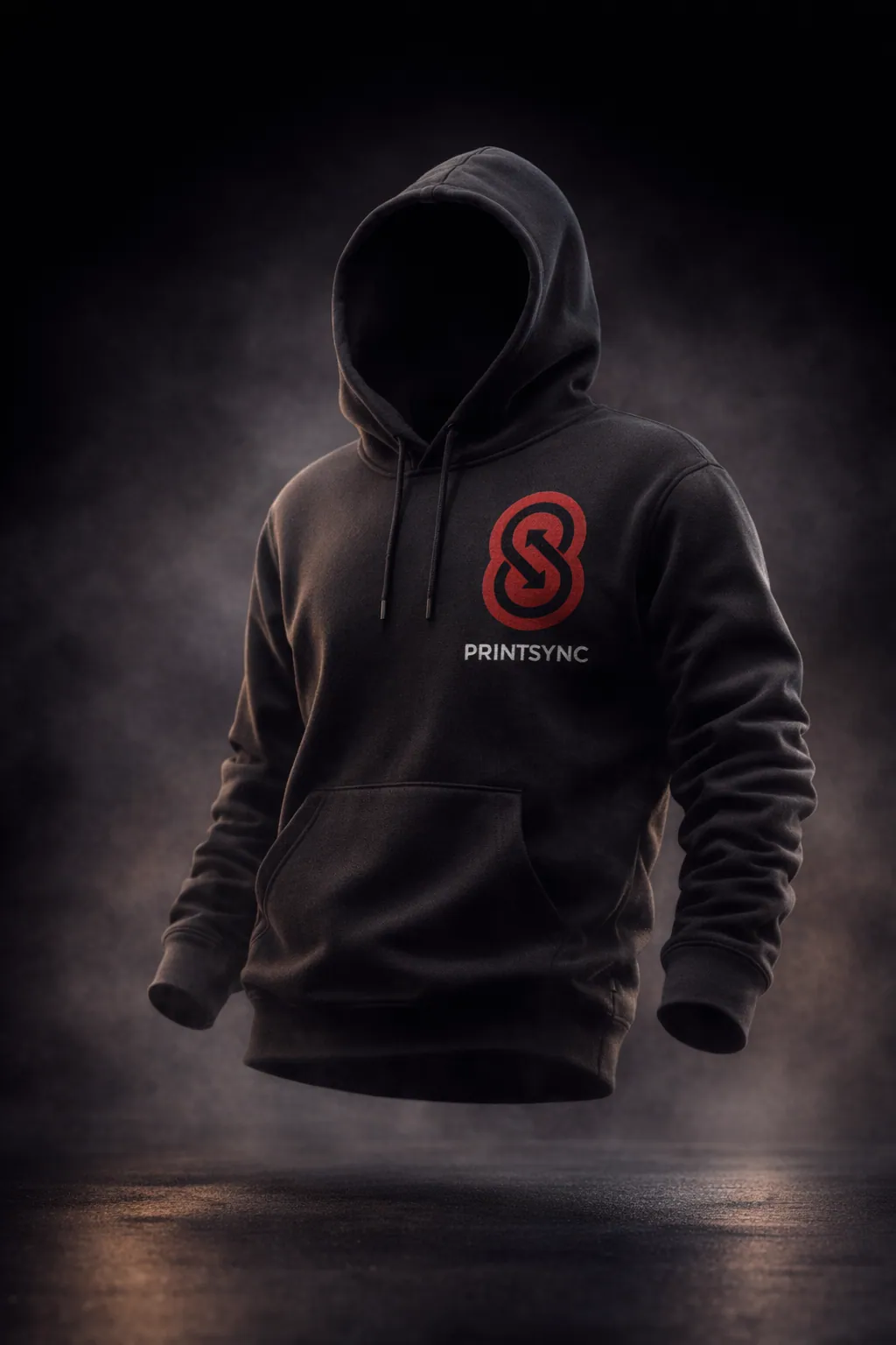Ultra Realistic 8k Studio Mockup Of A Hoodie Floating With Realistic Fold